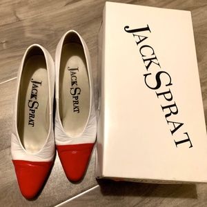 Jack Sprat Spectators Red/White Pumps